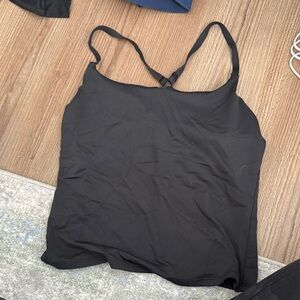 Black Spaghetti Strap Tank Top-Outdoor Voices
